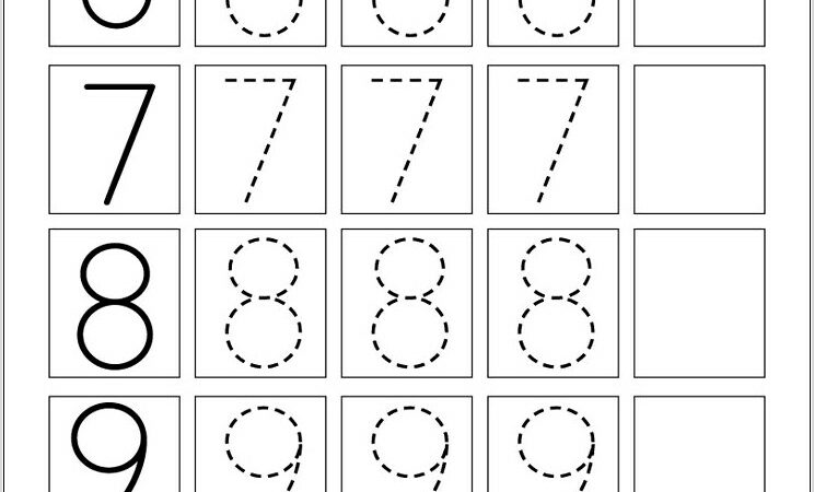 Writing Numbers Worksheet Kindergarten