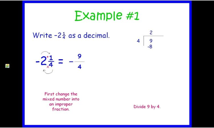 Writing Rational Numbers As Decimals Worksheet