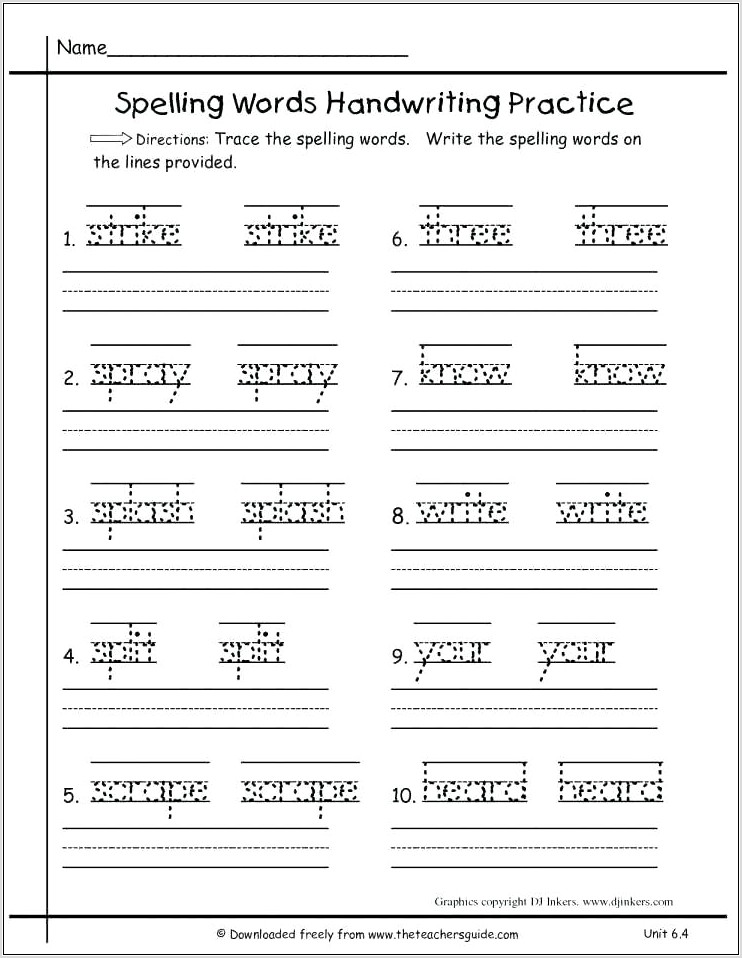 Writing Sentences In Cursive Worksheets