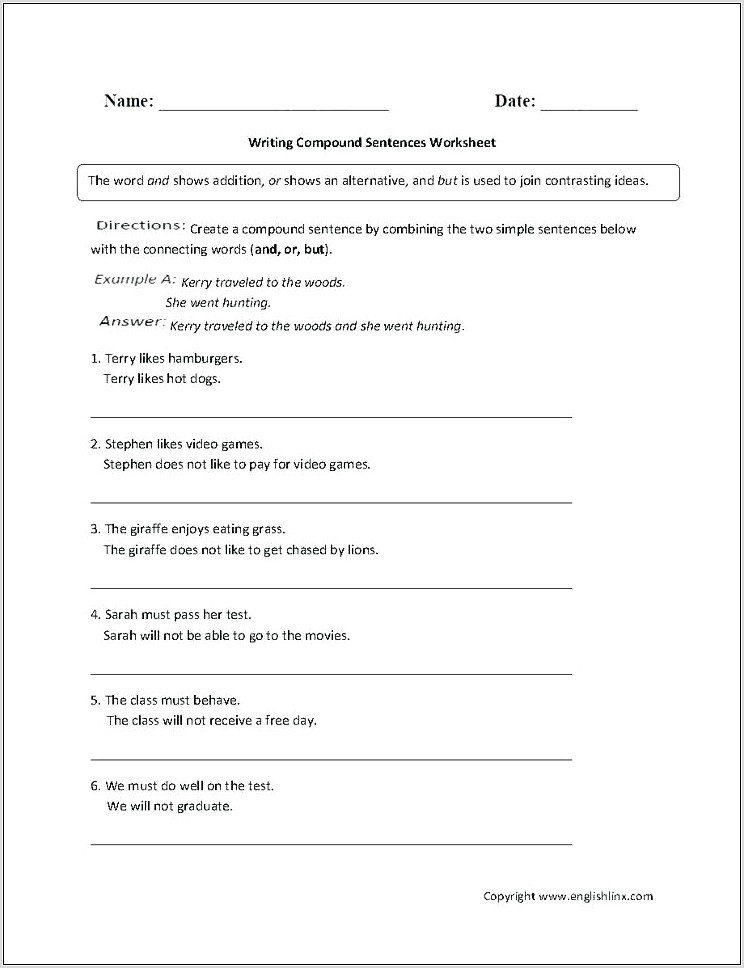 Writing Simple Sentences Worksheet Ks1