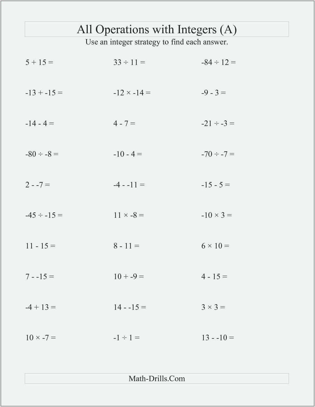 Writing Verbal Sentences As Equations Worksheet