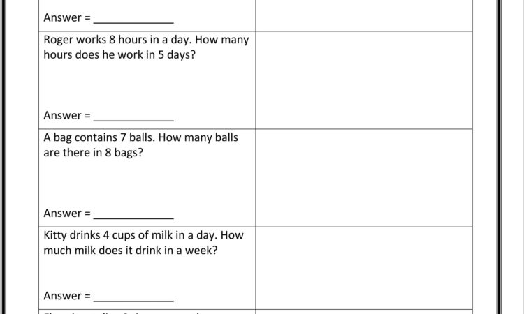 Writing Worksheet For 2nd Grade