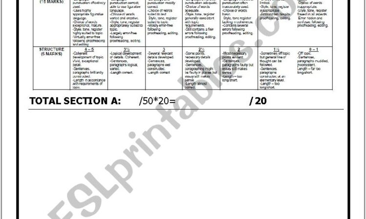 Writing Worksheet Grade 9