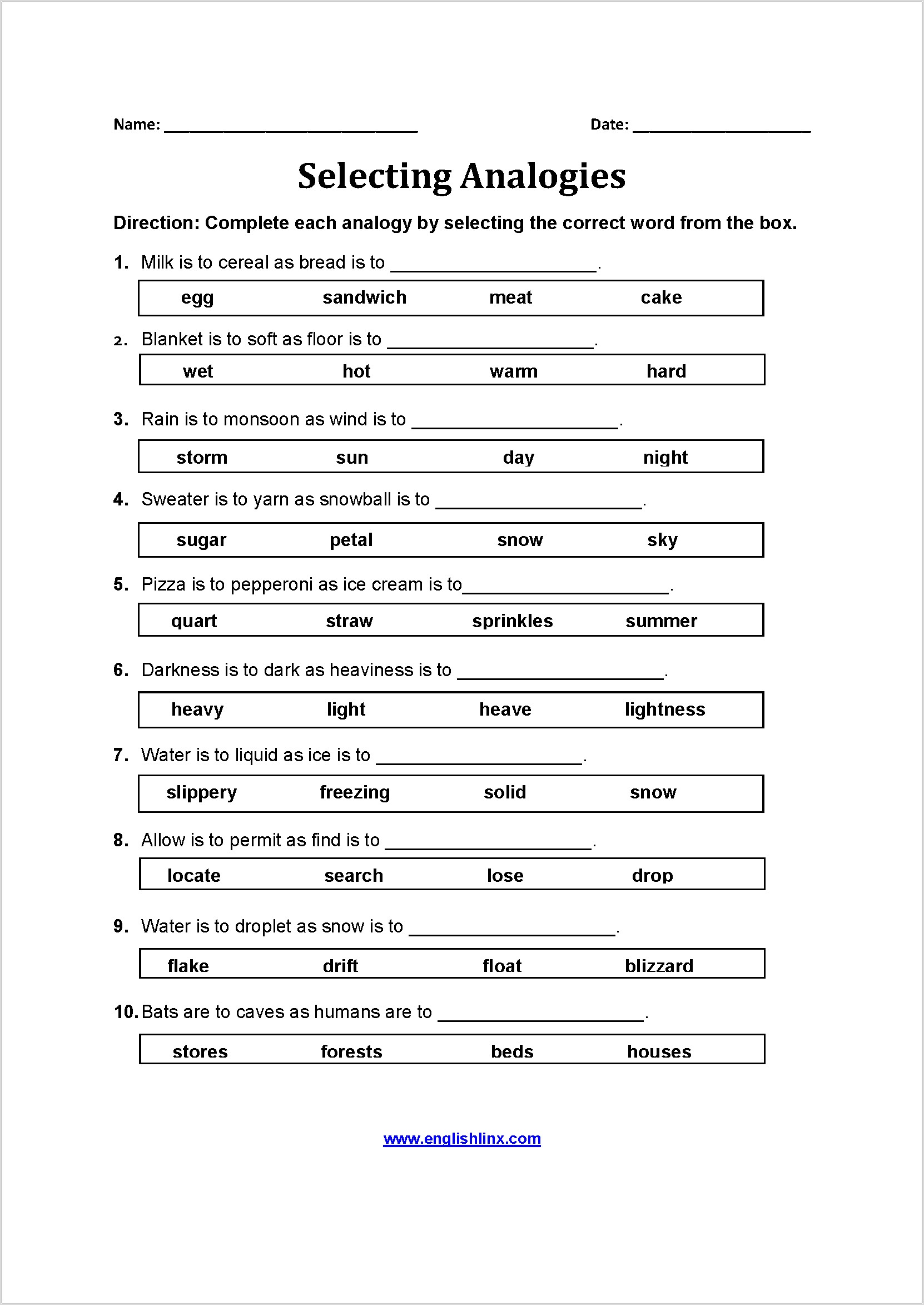 Writing Worksheets 4th Grade Pdf