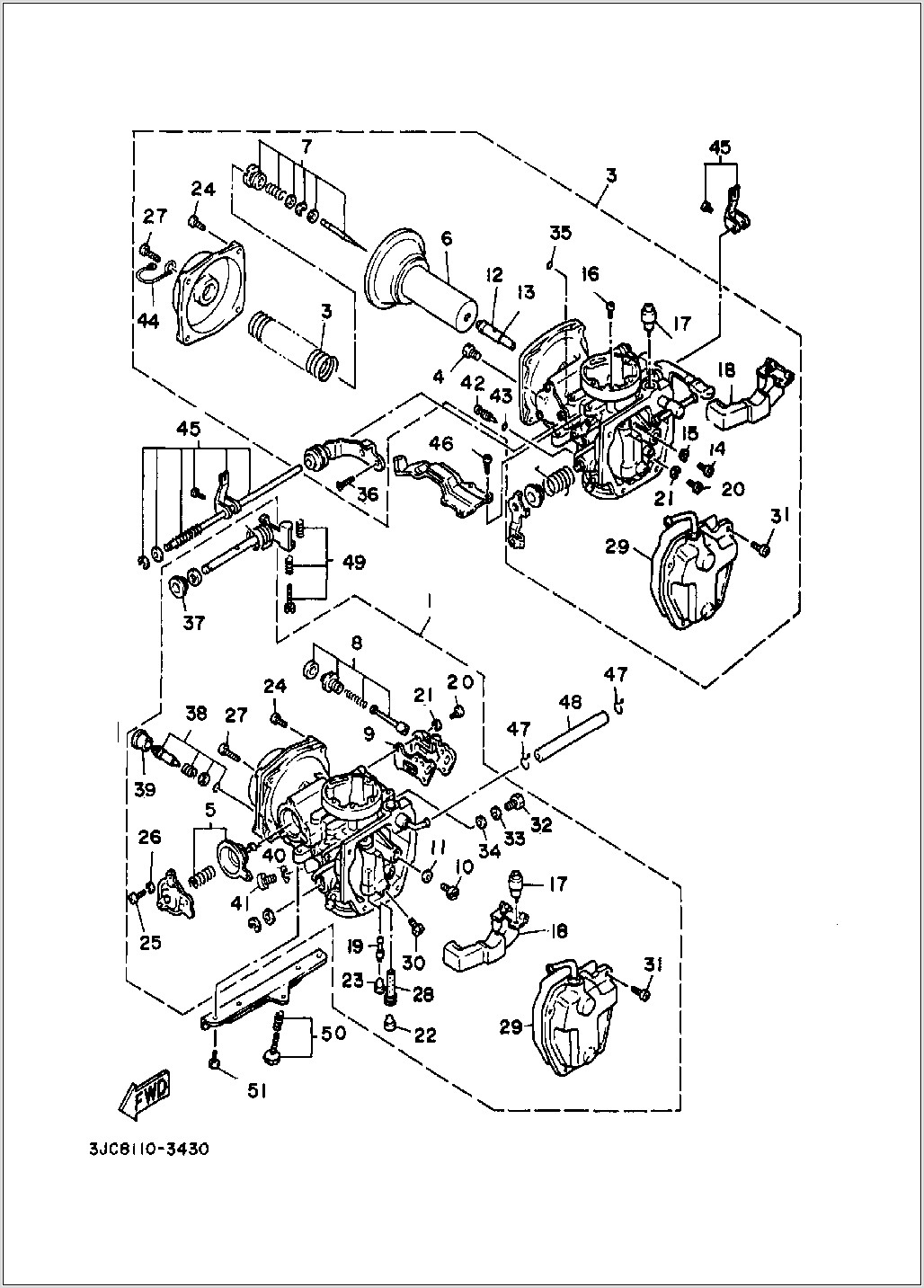 Yamaha Virago 535 Carburetor Diagram