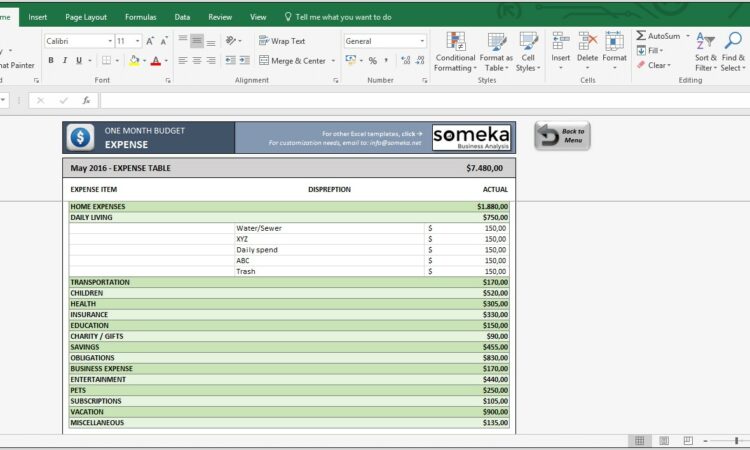 Yearly Budget Worksheet Free