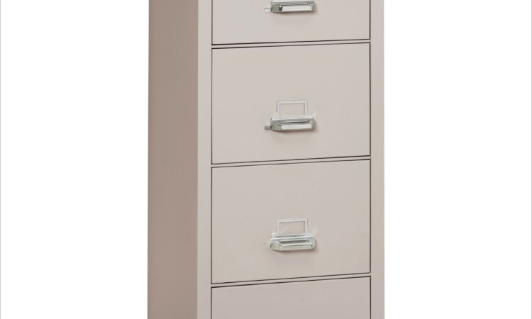 4 Drawer Letter Size File Cabinet