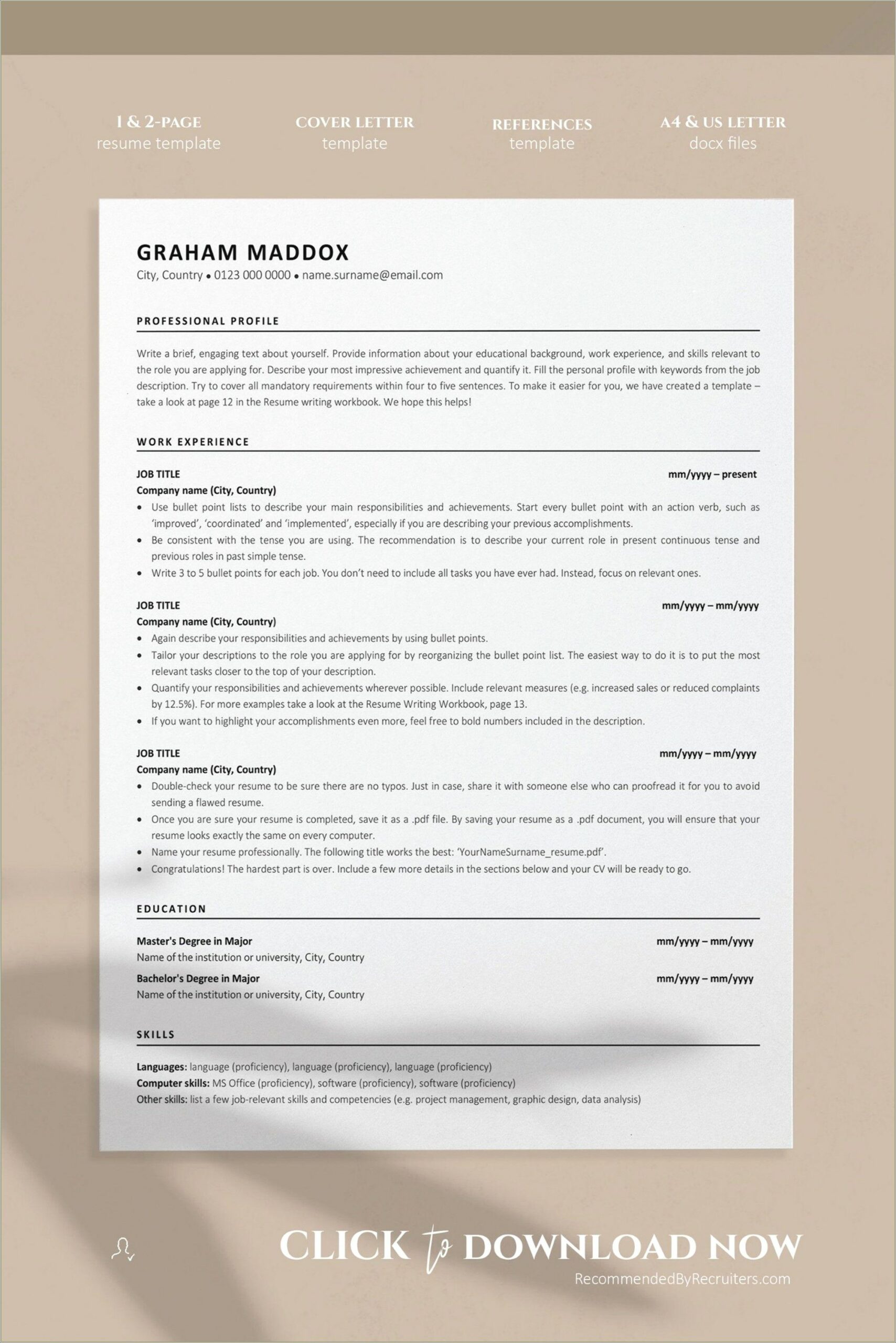 1 Page Resume For Google Jobs