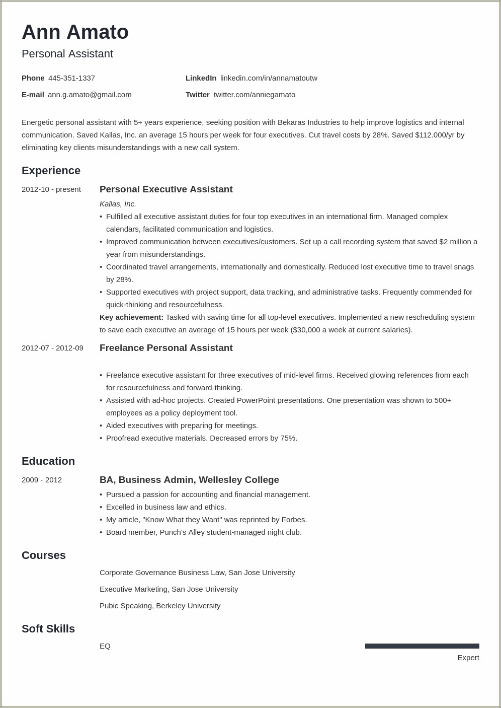 1 Year Experience Resume Format Pdf