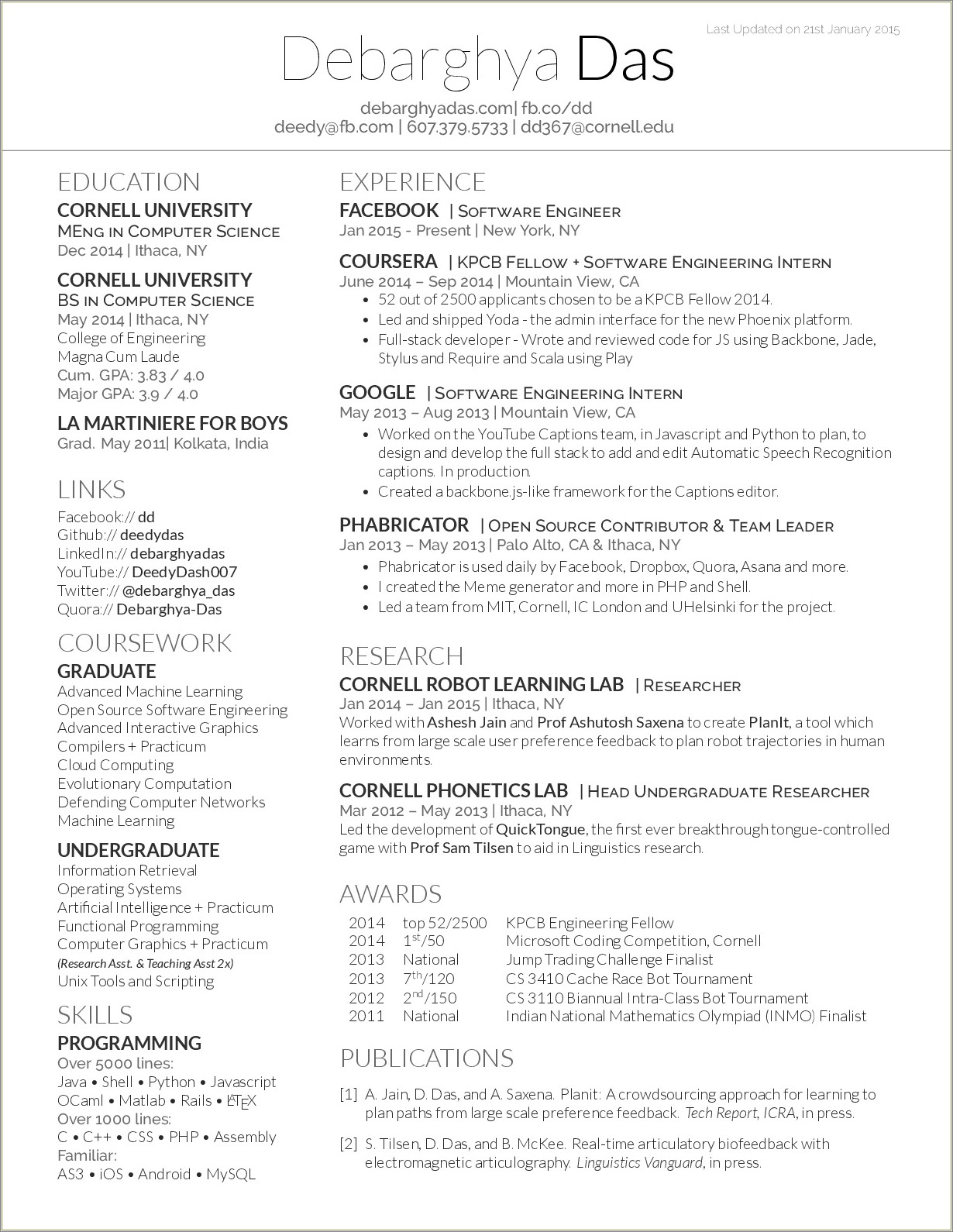 1 Year Of Experience Resume Reddit