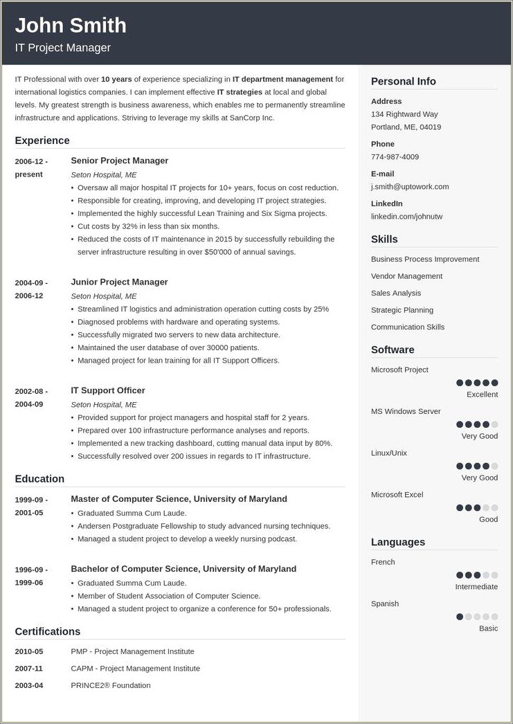 11 Free Resume Templates Hired By Google