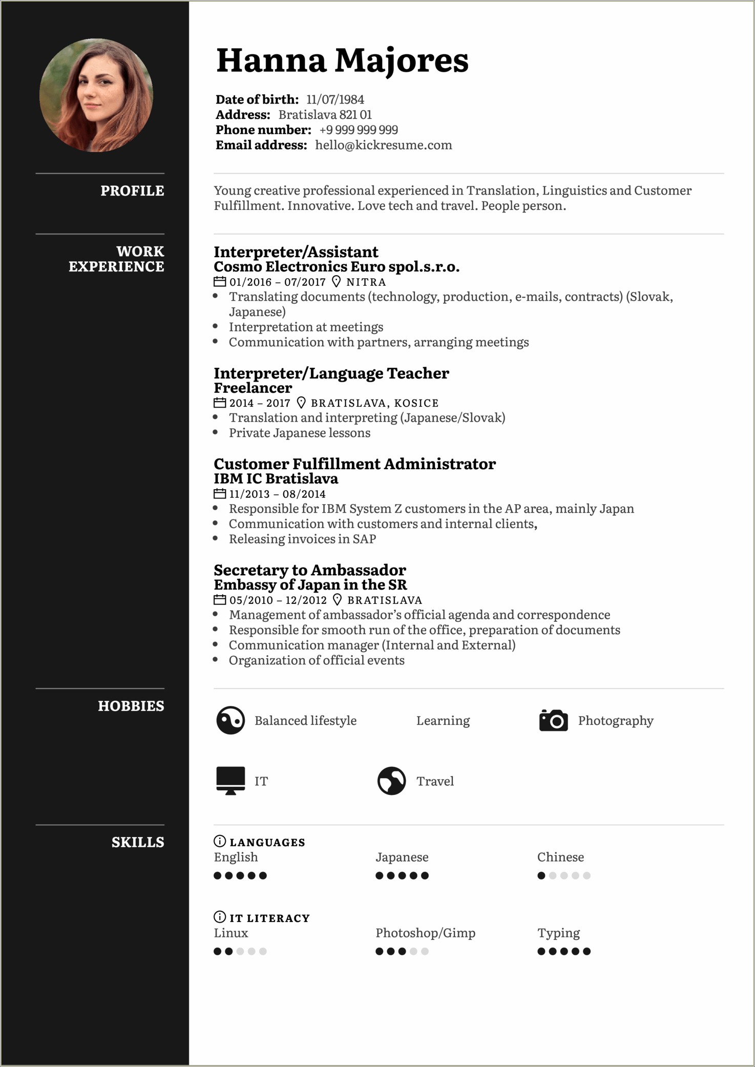 2017 Resume Examples For Customer Service