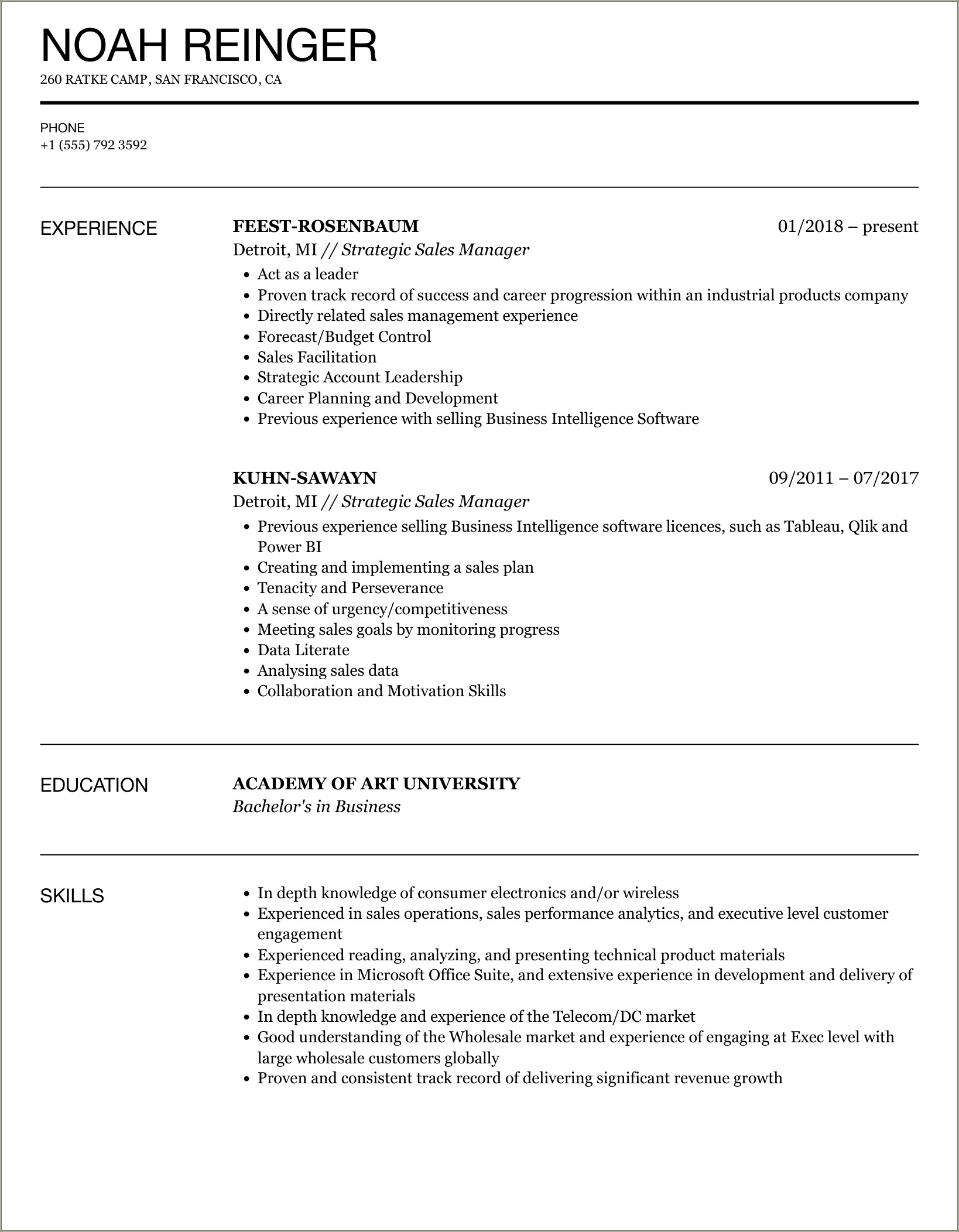 2018 Account Manager Resume Samples From Mosiac