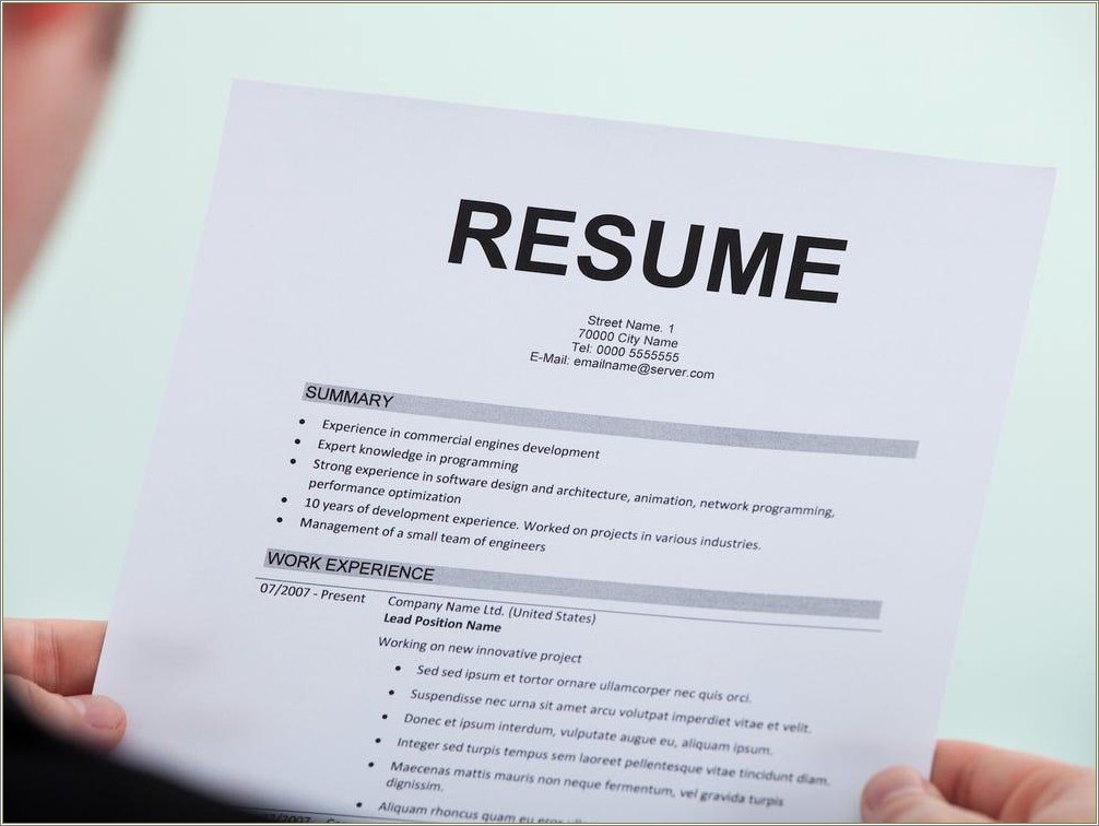 6 Things You Put On A Resume