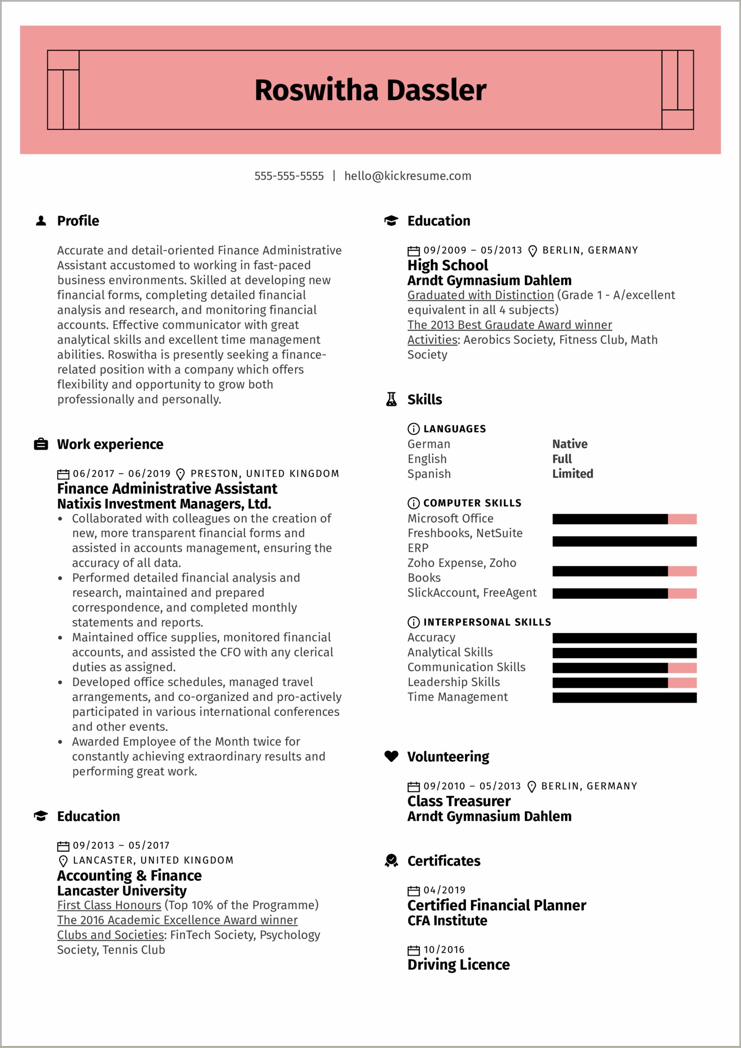 A Good Administrative Assistant Summary For A Resume