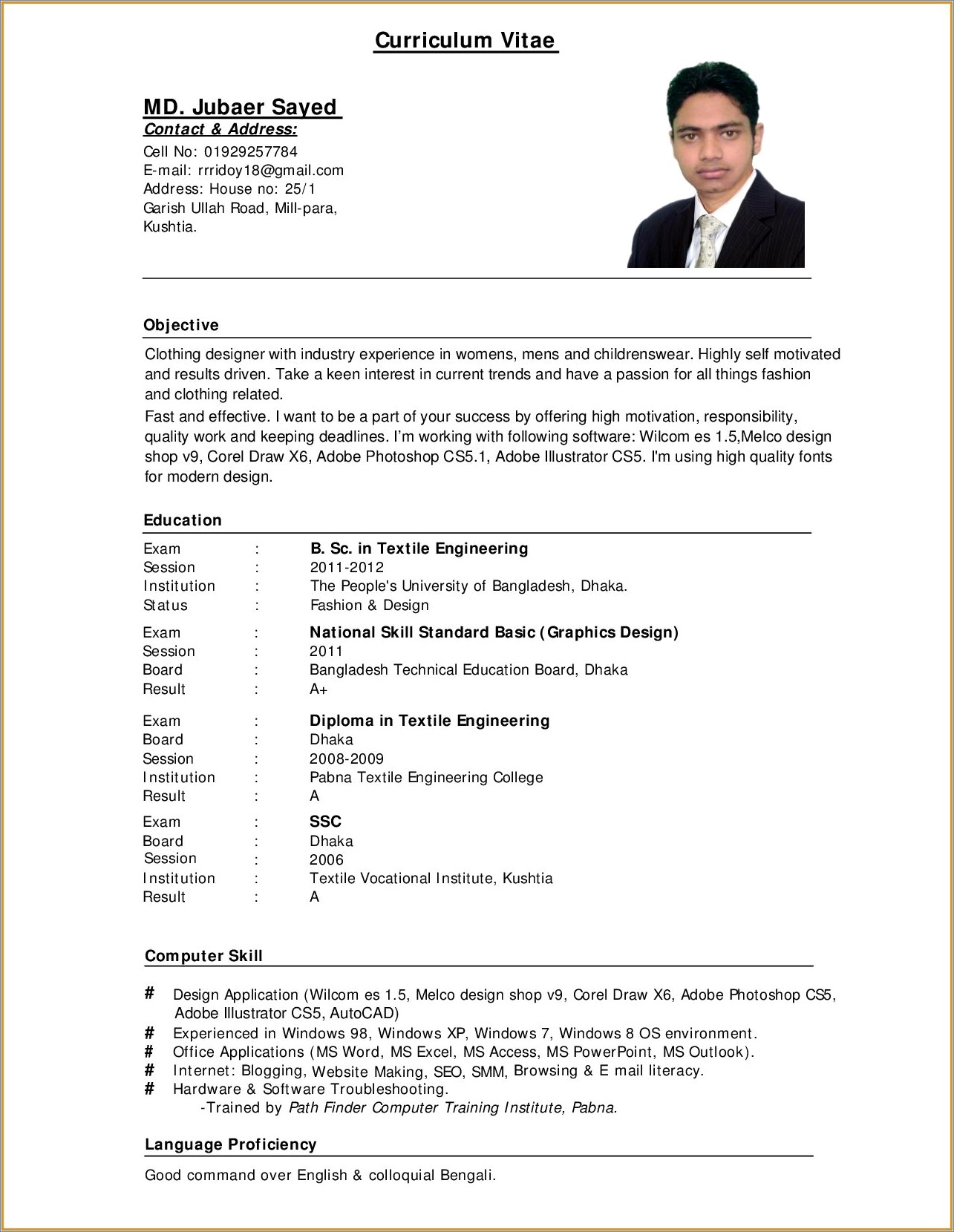 A Good Professional Resume That Is Downloadable