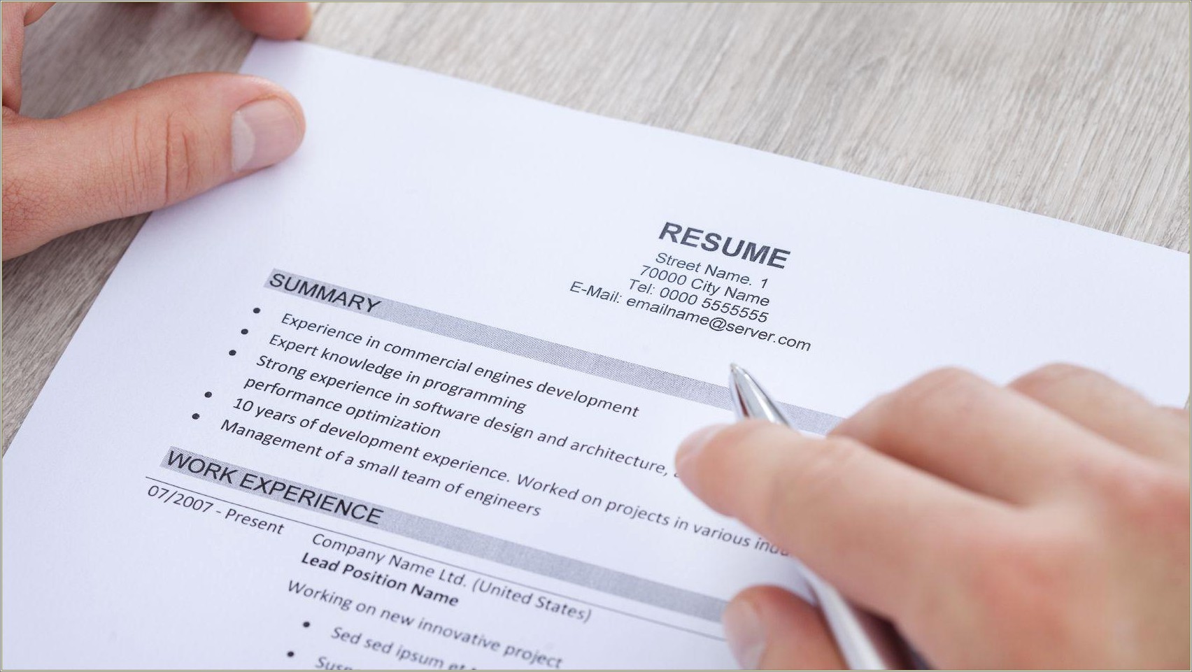 A Good Summary About Yourself For A Resume