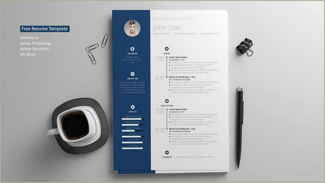 A4 Paper Layout Designs For Resume Microsoft Word