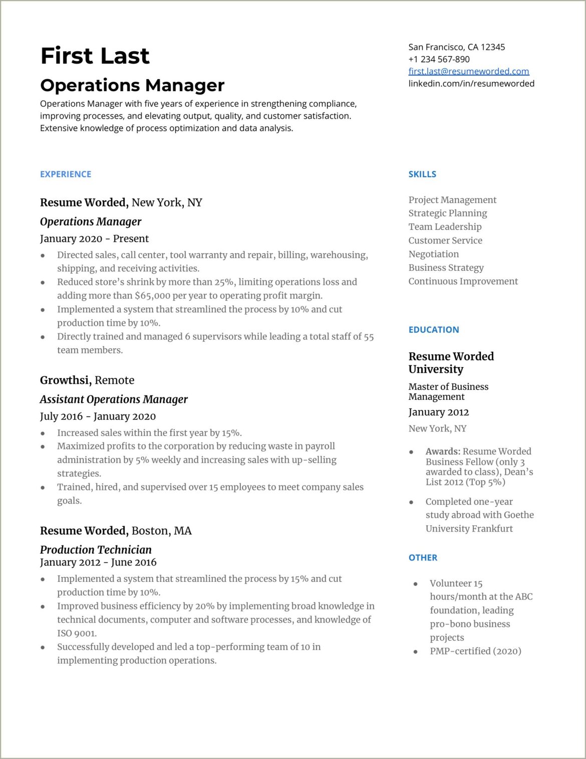 Ability Summary For Resume Examples For A Management