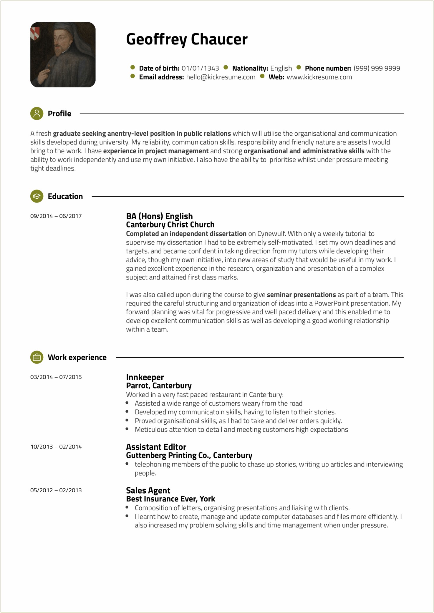 Ability To Work In Team Resume Communication