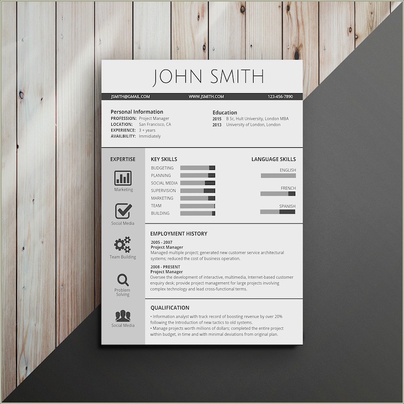 About Me Section In Resume Sample