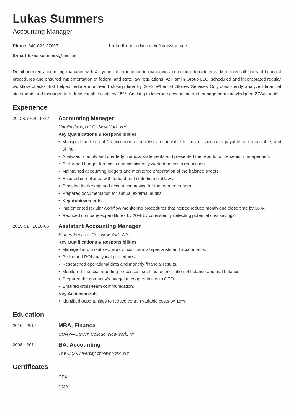 Account Specialist Objective On A Resume