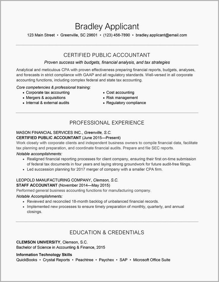 Accounting Skills To List On Resume