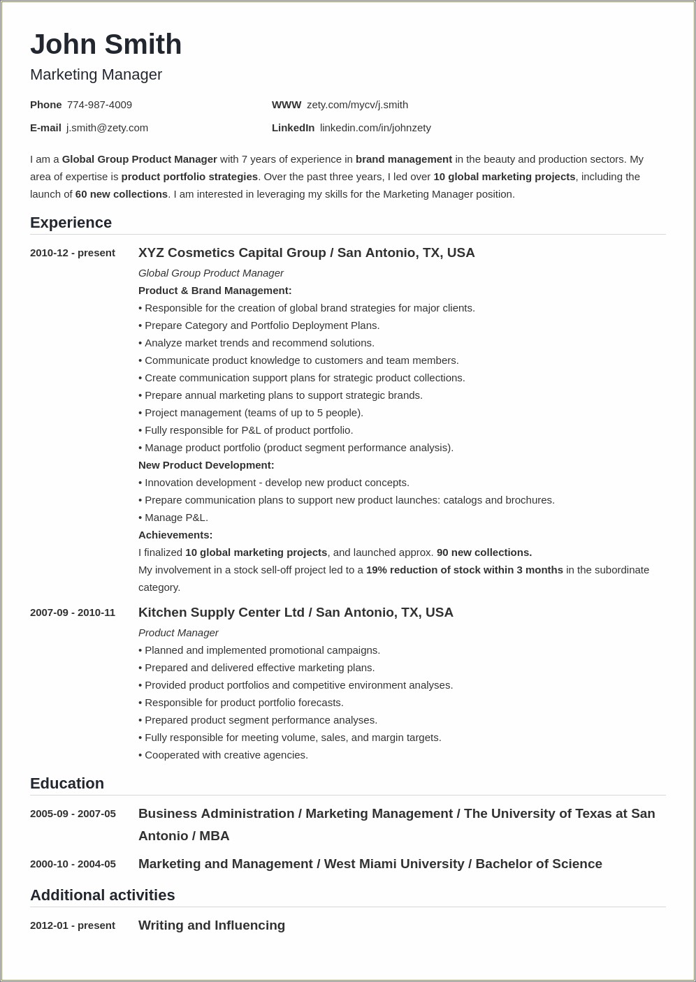 Achievements Meaning In High School Resume