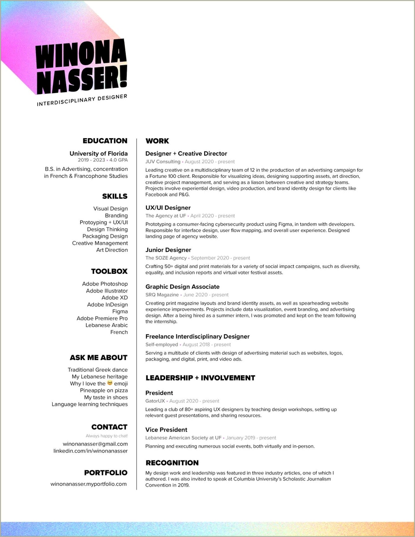 Achievements On Resume For Ux Designers Samples
