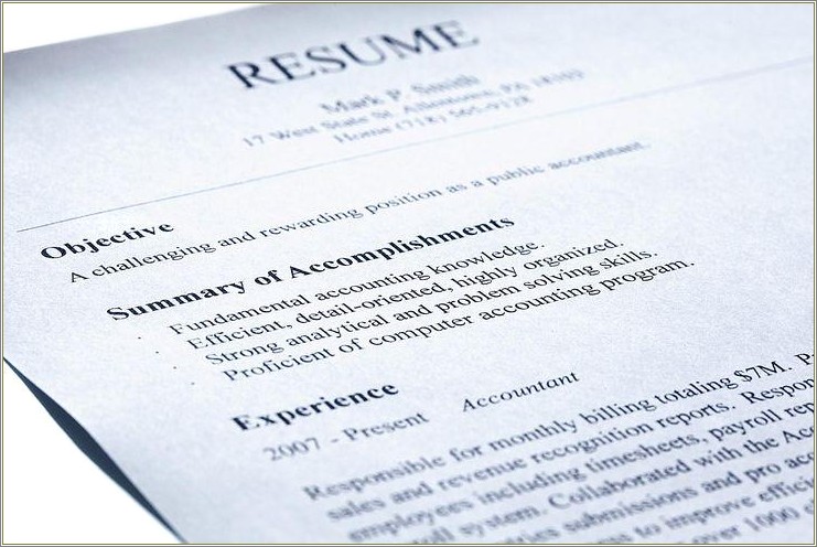Acs Family Worker Objective On Resume