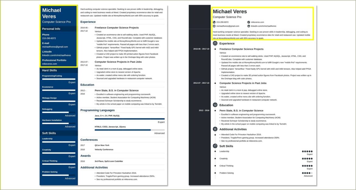 Add Lines To Resume In Word