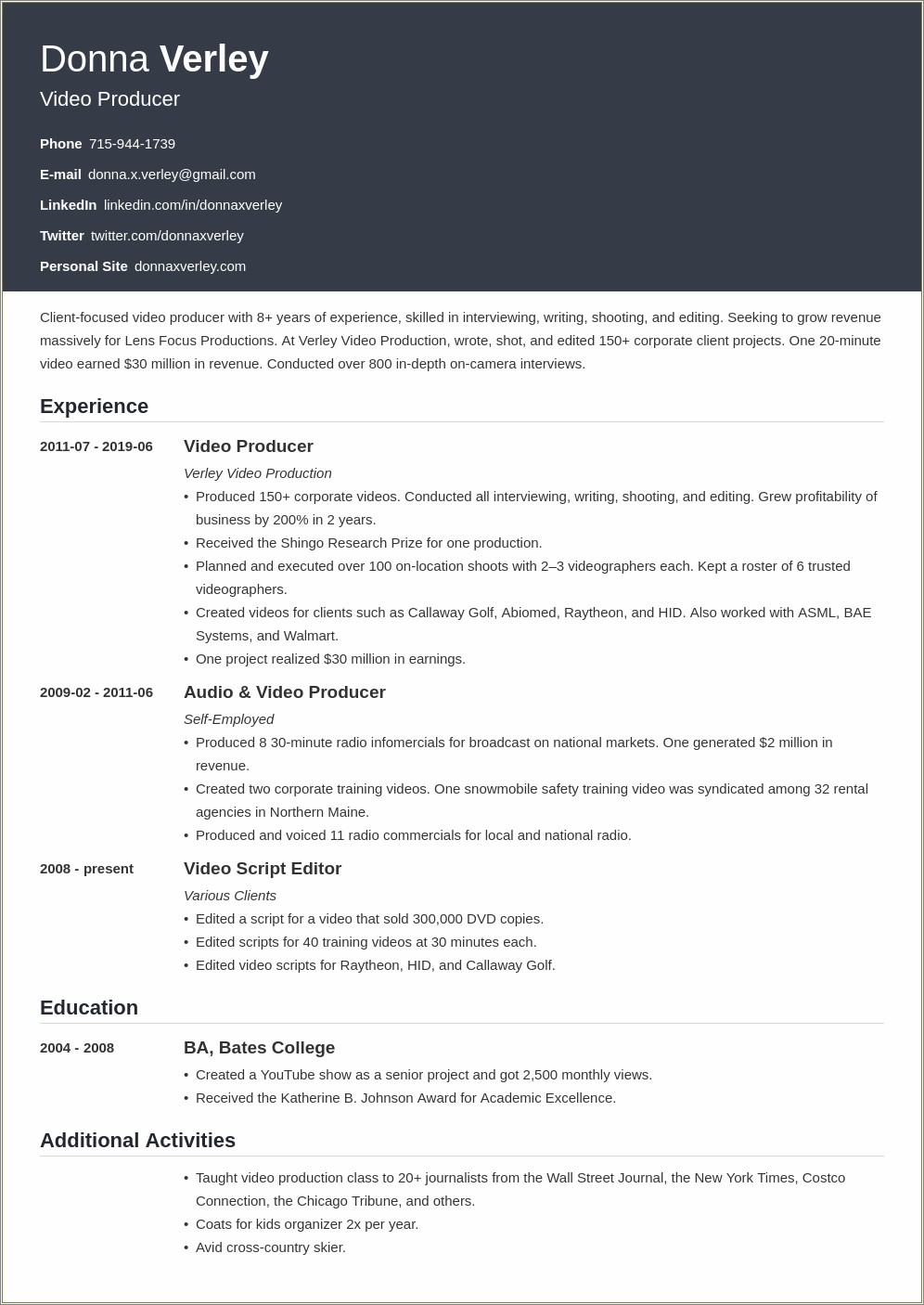 Add Start Up Business Experience On Resume