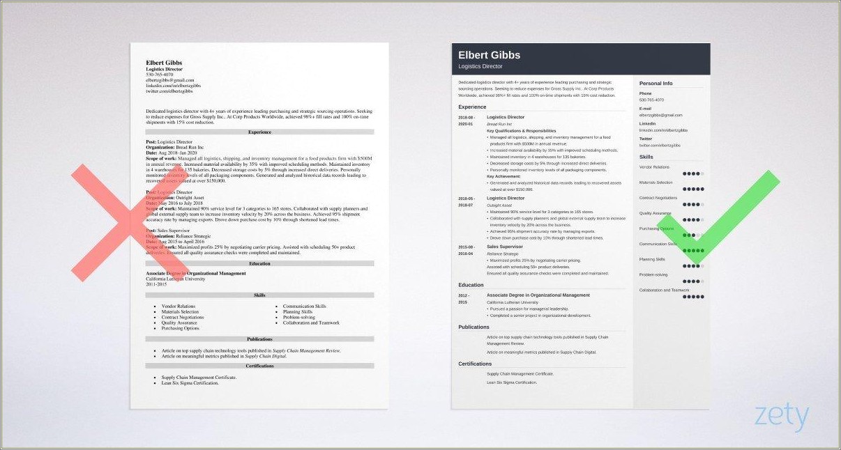 Adding Purchase Orders To Resume Examples