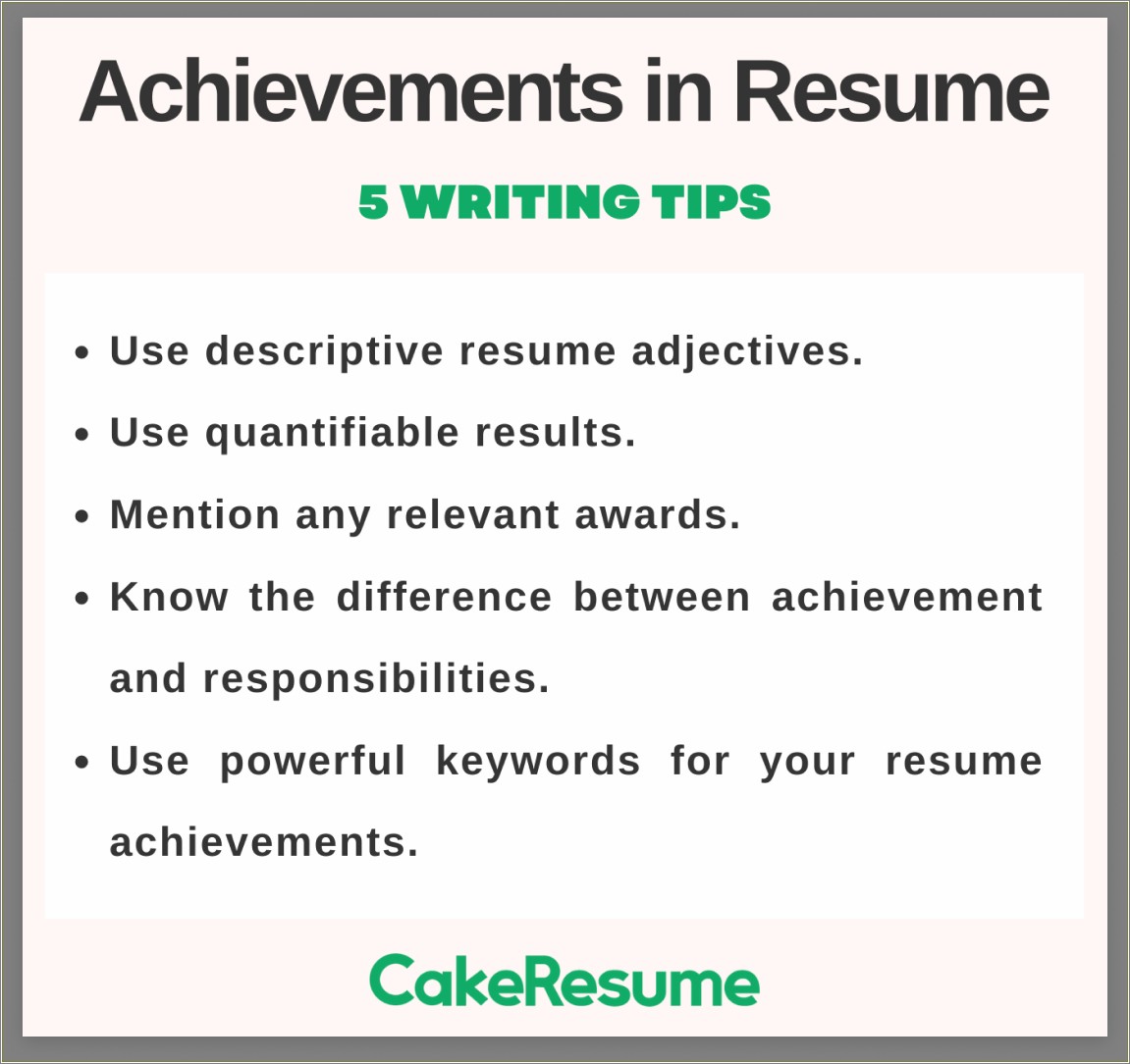 Adjectives Not To Put In Your Resume