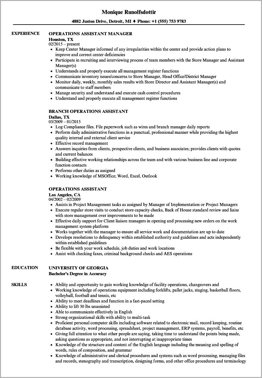 Administrative Assistant Resume Sample Job Hero