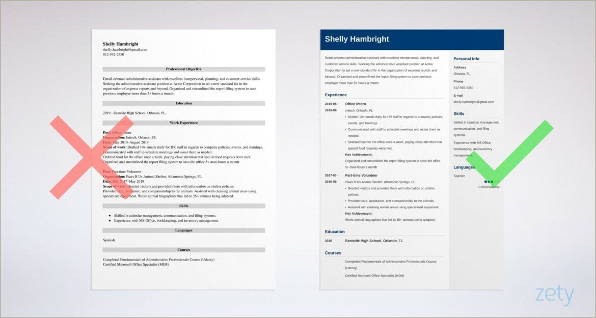 Administrative Assistant Resume Template Microsoft Word Free Download