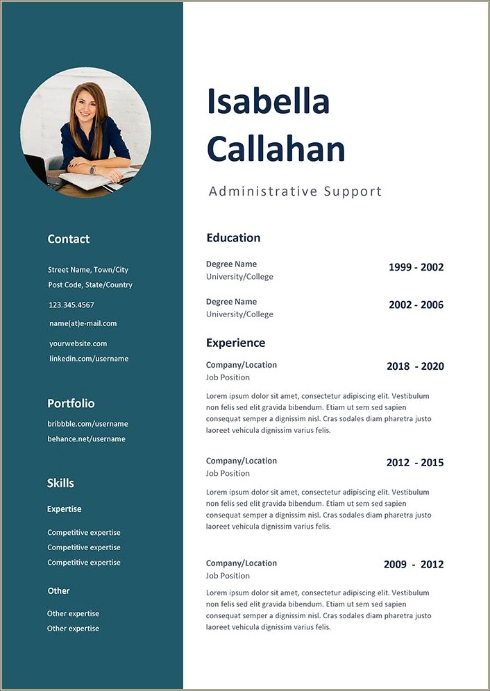 Administrative Support Job Description For Resume