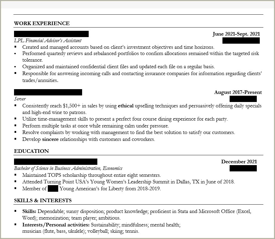 Advising Resume Working With At Risk Students