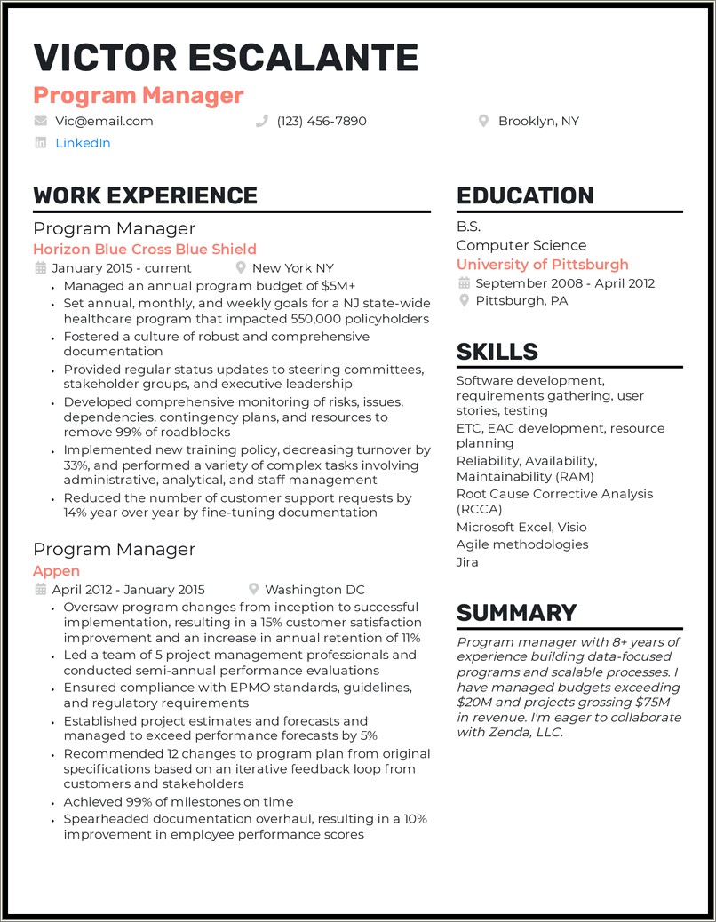 Air Force Facility Manager Resume Examples