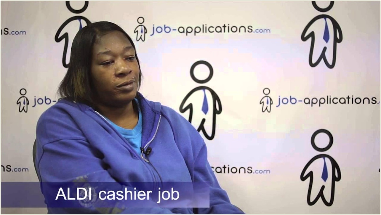Aldi Cashier Job Description For Resume