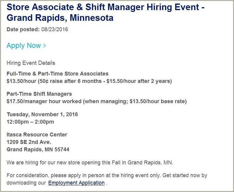 Aldi Shift Manager Duties For Resume