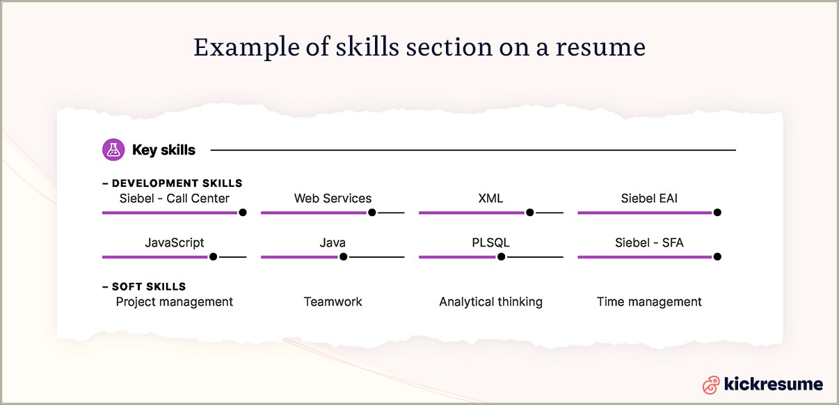 Alternate Name For Skill Section Of A Resume