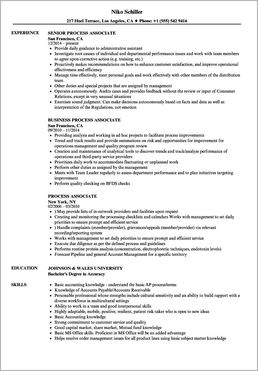 Amazon Call Center Employee Example Resume