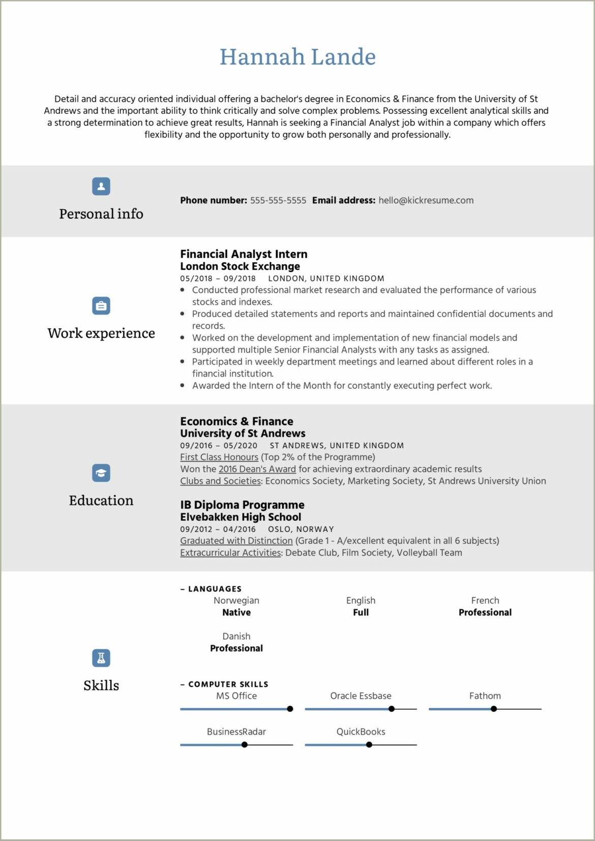 An Example Objective For A Resume