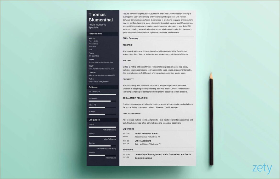 An Example Of A Functional Resume