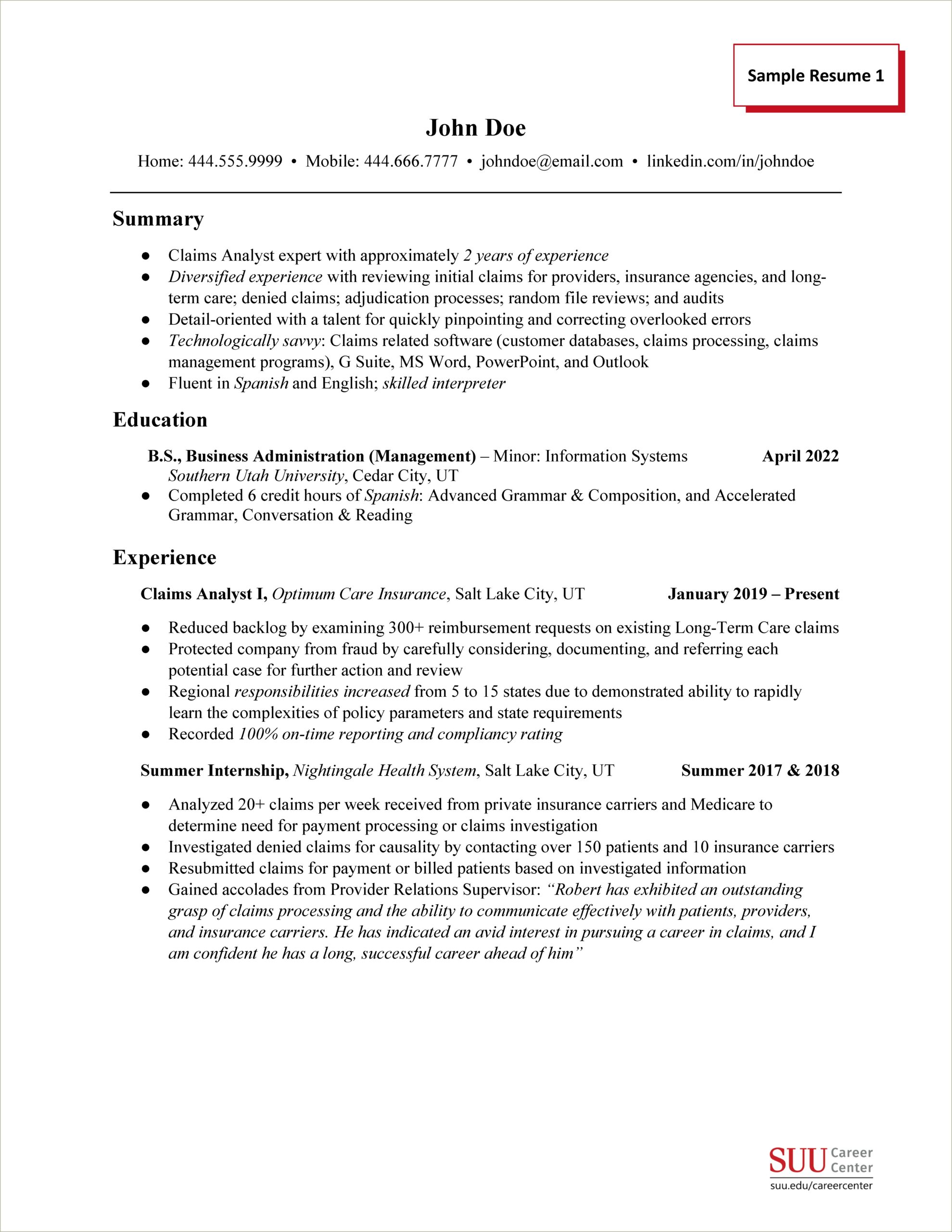 Anderson School Of Management Resume Cover Letter