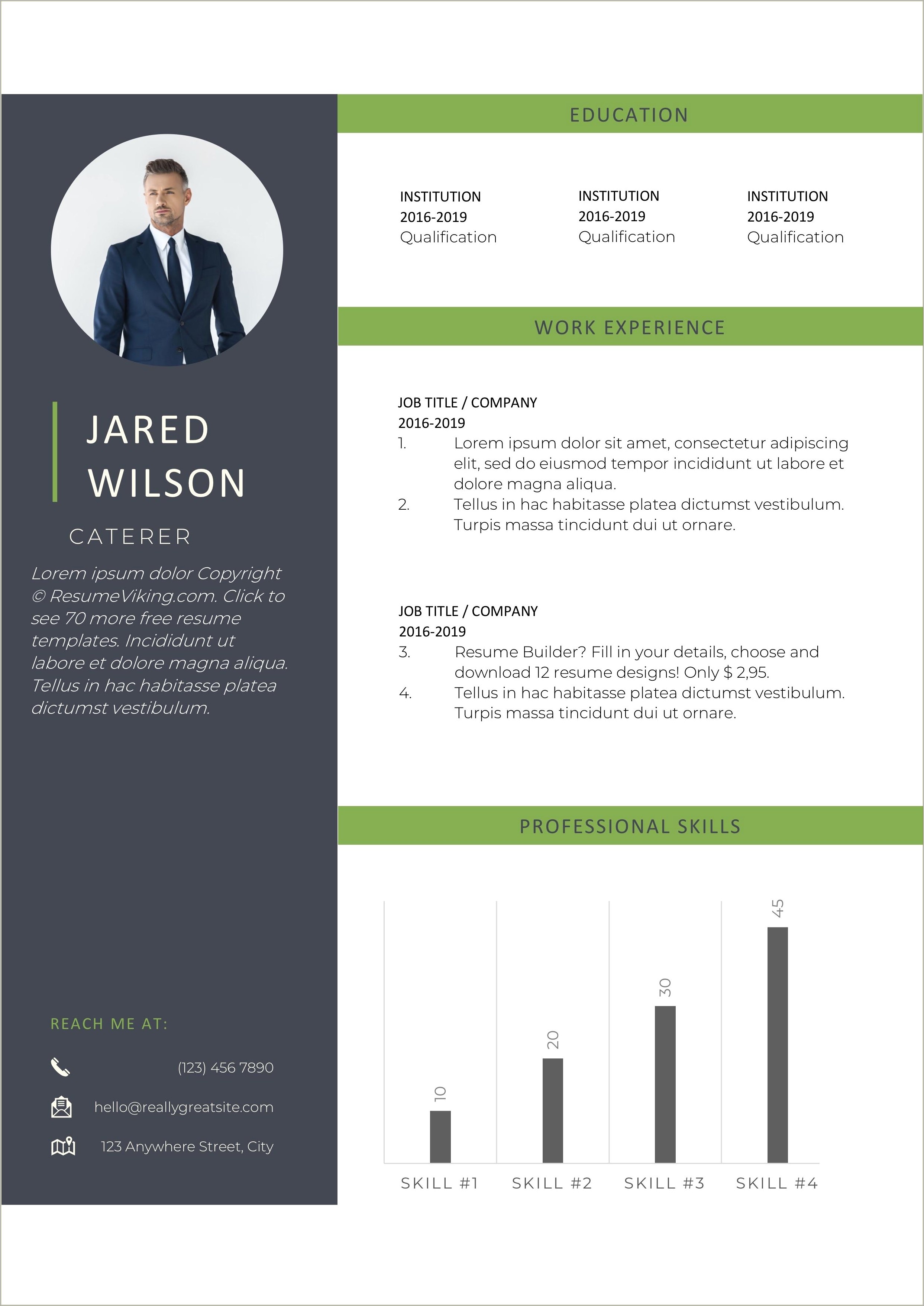 Andy Mccain Resume Template Download Free