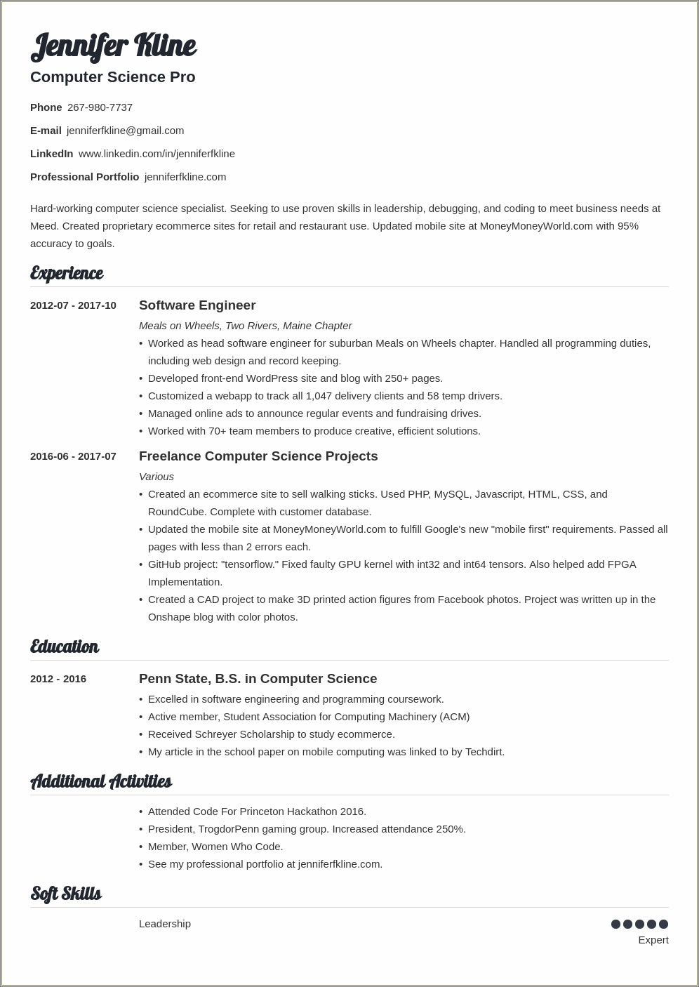 Another Word For Experience In Resume