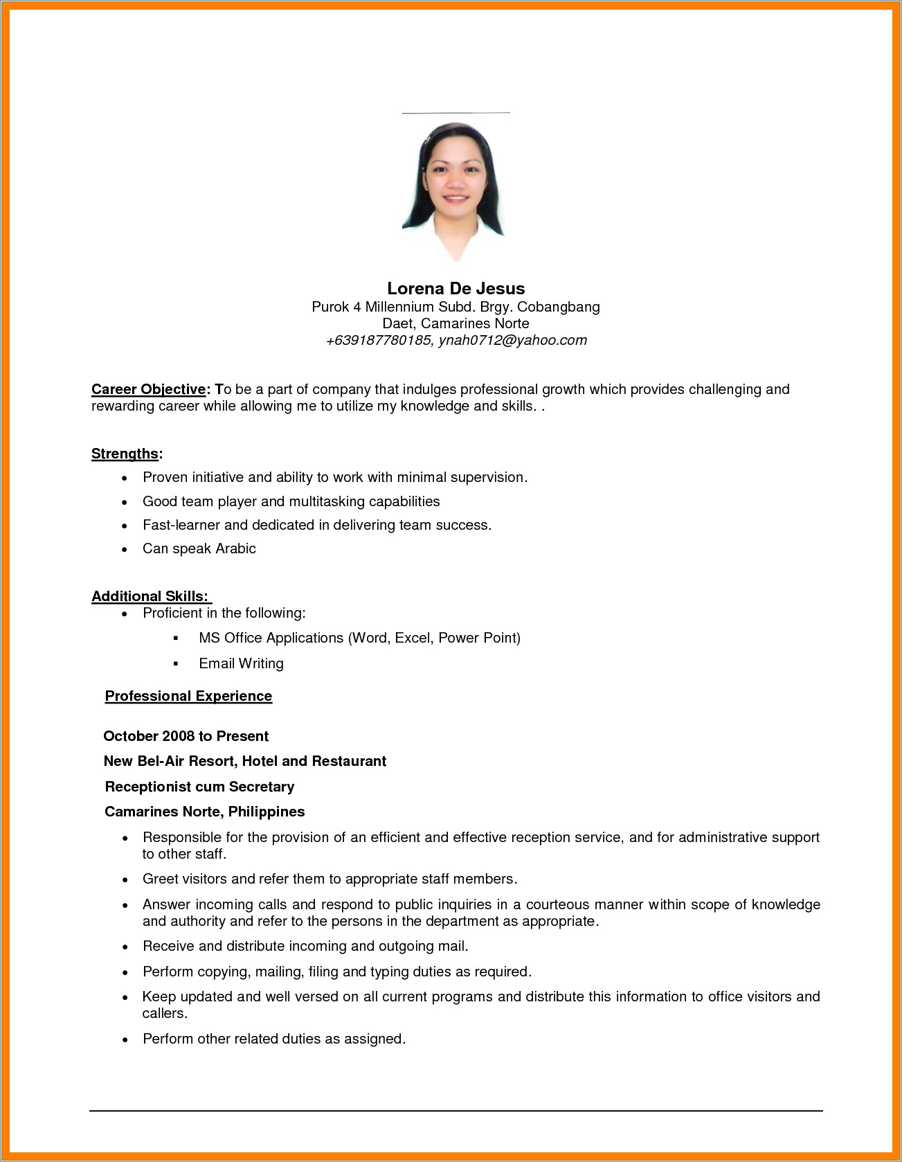 Another Word For Fast Learner On Resume