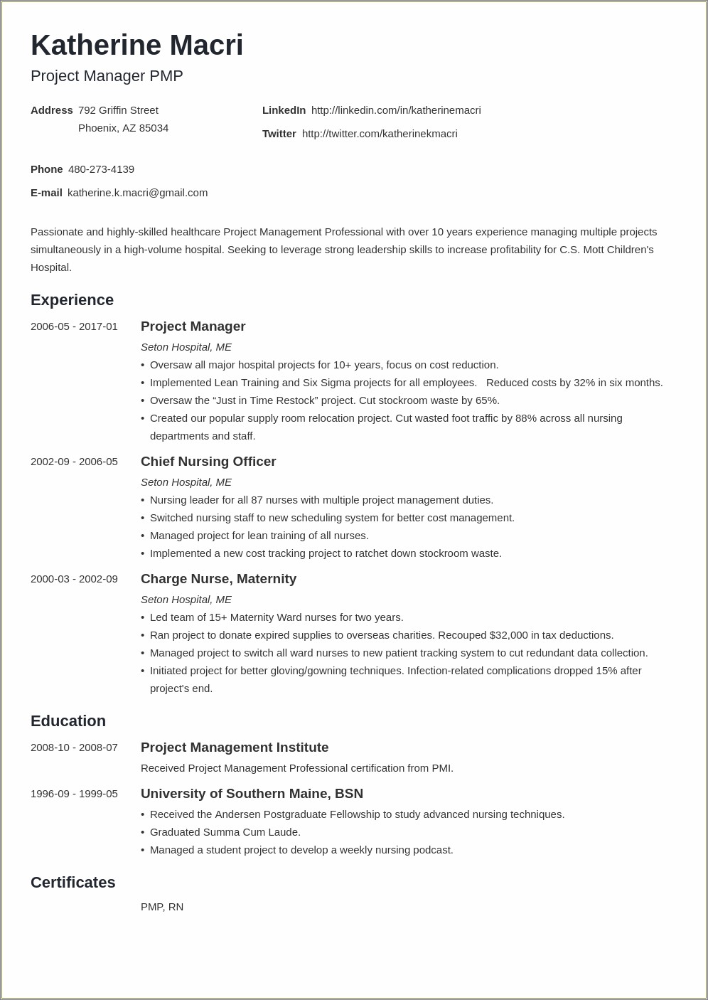 Anpther Word For Project On Resume